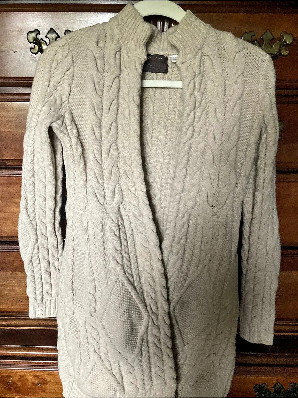 Anthropologie Guinevere Cable Knit Cardigan
